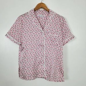Vera Bradley NWT piped flute pajama top M